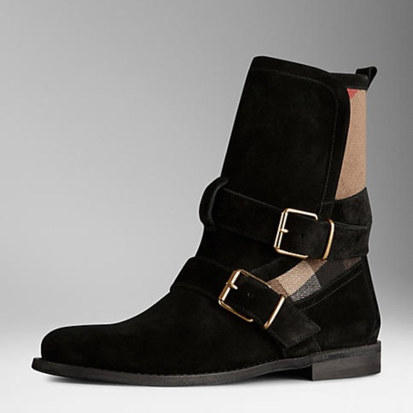 burberry suede ankle boots